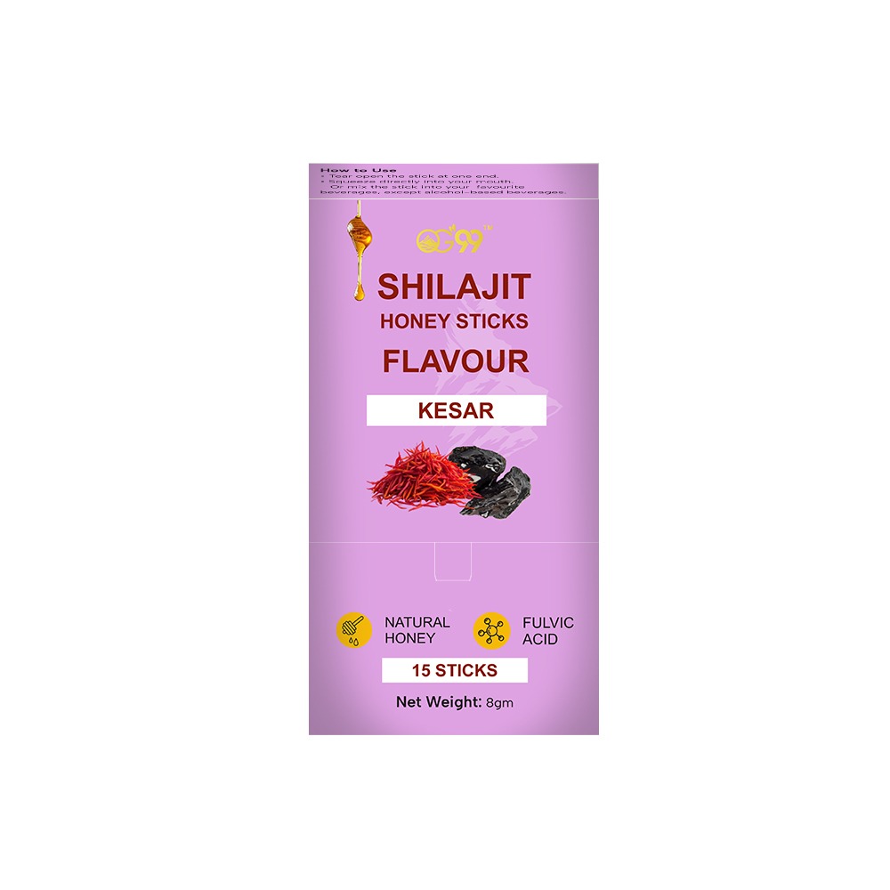 OG99 Shilajit Honey Stick Kesar- 15 Sticks - Image 2
